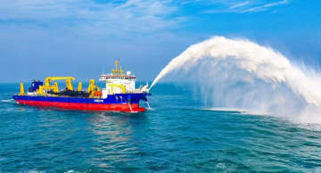 中国自主開発・建造の超大型ドラグサクションしゅんせつ船、海上テスト成功