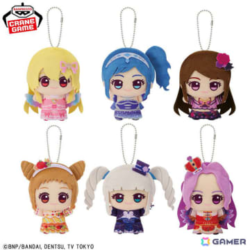 アニメ「アイカツ！」いちご、あおい、蘭、おとめ、ユリカ、美月がプレミアムレアドレス姿のちびぐるみに！