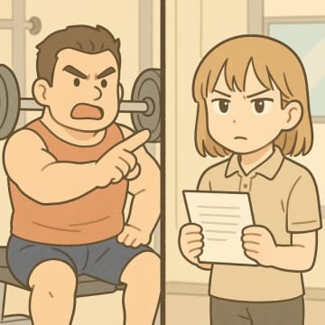 「ここは俺の場所だ！」ジムのマシンを独占する男。店員がある利用規約を伝えると顔面蒼白に…【短編小説】