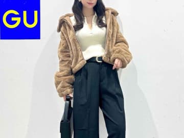 アウターで「2,990円」はコスパ良、、！【GU】ふわふわ暖かい「おしゃれアウター」