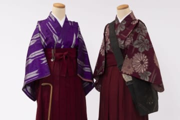 「はいからモダン袴スタイル」東京・文京区で“女袴”の歴史を辿る展覧会、タカラジェンヌの緑の袴も展示