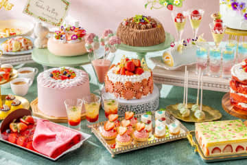 ヒルトン東京ベイ、26年の苺ビュッフェは妖精のティーパーティーがテーマ