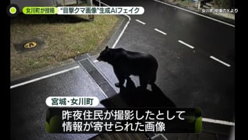 宮城・女川町が投稿“目撃クマ画像”は生成AIフェイク