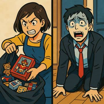 「全部ゴミよ」と夫のコレクションを勝手に捨てた妻。だが、夫が買取査定額を見せると顔色が一変【短編小説】