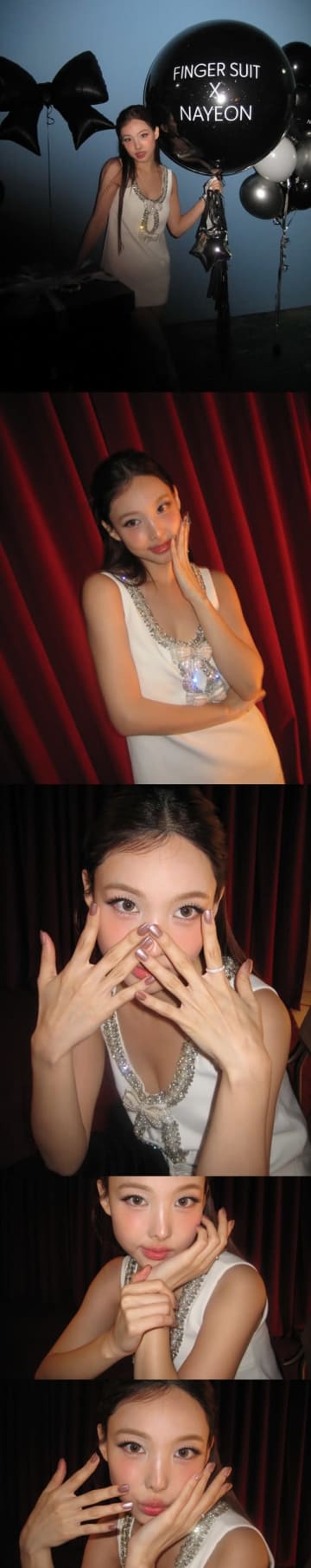 直視できない…TWICE・ナヨン、“胸元ゆるめ”ドレスで魅せた抜群スタイル！「最高すぎ」【PHOTO】