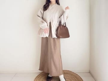 【しまむら】で見つけた！ デザイン性抜群「バルーン裾カーデ」で作る「最旬着回しコーデ」