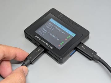 【やじうまミニレビュー】見た目で区別できないUSBケーブルの仕様がたちどころに分かる「Treedix USBケーブルチェッカー」