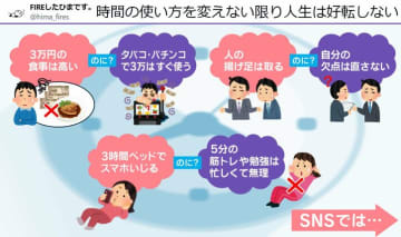 「スマホいじる時間はあるのに5分の筋トレは無理」時間やお金の使い方“矛盾”を指摘した投稿に「耳が痛てぇよ」と反響