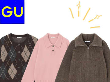着るだけで今っぽい♡【GU】トレンド感マシマシ「今っぽデザインニット」