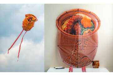 淡路屋「ひっぱりだこ飯」が空を飛ぶ「ひっぱり凧（ひっぱりだこ）」発売