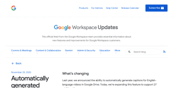「Google ドライブ」に保存された動画の字幕生成機能が日本語を含む27言語に対応／個人のGoogle アカウントでも利用可能