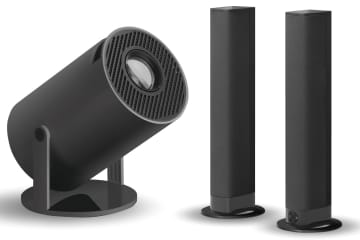 3COINS、天井投写対応のAndroidプロジェクター＆左右分離できる2Wayサウンドバー。どちらも1.1万円