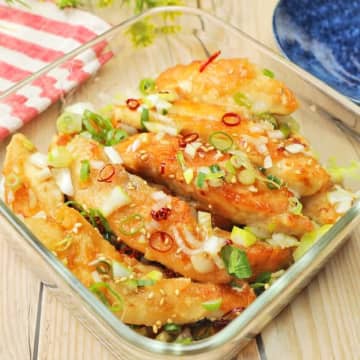 【鶏ささみを漬けるだけで無双】「甘酸っぱいたれがウマい」「作った本人が一番驚いた」白米が止まらなくなる絶品おかずレシピ