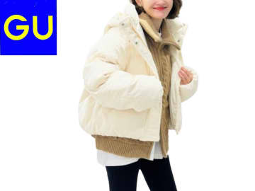 「着膨れしない」「しっかり暖かい」【GU】シルエットが今っぽい♡「中綿ブルゾン」