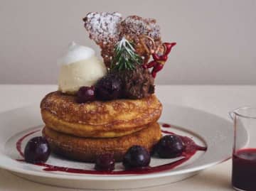 ビブリオテークの12月限定パンケーキが登場♡ショコラ×チェリーの聖夜スイーツ