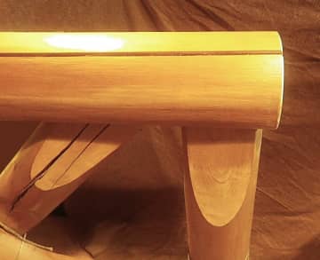 ログハウスの手摺りは太くて硬くて加工大変で要注意！