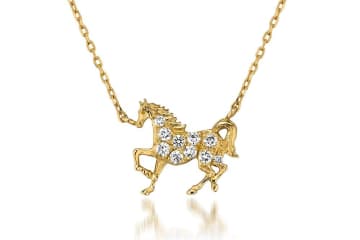 スタージュエリー“駆け抜ける馬”のネックレス、干支モチーフに輝くダイヤモンド