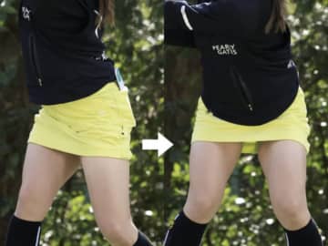 切り返しでの“骨盤の動き”が神技！女子プロの走らせて飛ばすスイングを解説