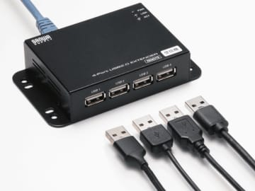 PCとUSB機器を最大50m延長できるエクステンダー「USB-EXSET6」、サンワサプライが発売