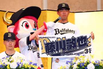 【オリックス】ドラフト１位・藤川敦也が入団会見で決意「絶対的エースにならないといけない」