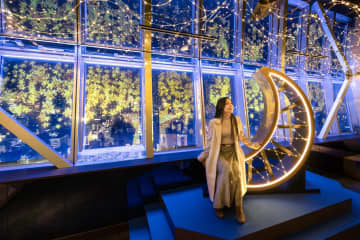 シャンパンゴールド煌めく冬イルミネーション、名古屋・中部電力 ミライタワーで“満天の星空”