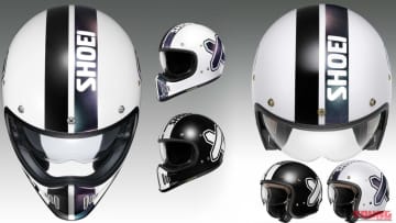 「バッテン印かわいい」「インナーバイザー付き」SHOEIネオクラシックに『クロスロゴ』第2弾が新登場！
