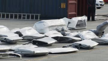 輸出前のコンテナから盗難車9台分のパーツ　千葉や埼玉で盗まれた車か　警視庁が輸出を差し止めて捜索