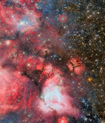 ハッブル宇宙望遠鏡が観測した大マゼラン雲の星形成領域「N159」