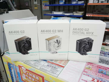 DeepCoolのサイドフロー型CPUクーラー「AK G2 DIGITAL NYX」「AK G2」が発売、計9製品