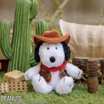 スヌーピーがカウボーイに！　ローソン限定、2026年「午」ぬいぐるみポーチ発売
