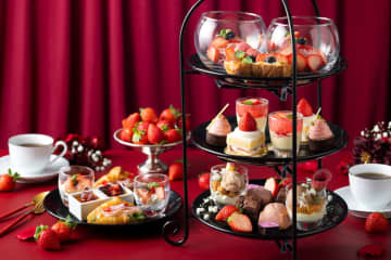 【東京ドームホテル】旬のいちごを堪能するアフタヌーンティー登場！高級食材のセイボリーも