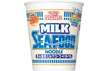 日清「カップヌードル 冬の濃厚ミルクシーフードヌードル」発売。北海道産の粉乳を加えたクリーミーな味わい