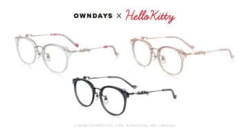 ハローキティ×「オンデーズ」が初コラボ！　かわいいリボンや耳付きの“アイウェア”など展開