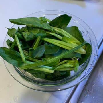 青菜の下茹でズボラ流
