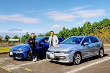 ハイブリッド全盛の今だからこそディーゼル？土屋圭市×橋本洋平が2台のVW ゴルフ 8 TDIを再評価