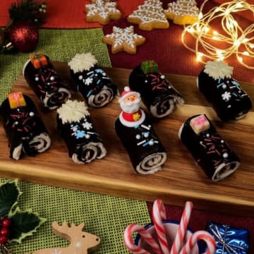 【食パンとは思えない♪】「卵なし」「特別な型いらず」食パンとチョコでかわいいクリスマスにぴったりなミニノエル作れます♡