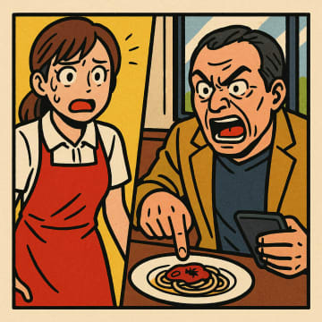 「虫が入ってるんだけど！」とタダ飯を狙う客。店長が防犯カメラの映像を見せ形成逆転。実は【短編小説】