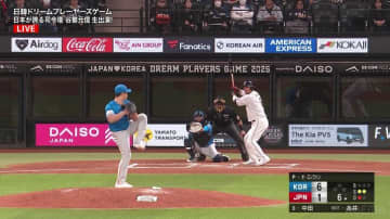 「胸板厚いし、腕太いし」元阪神の“石直球”守護神が日韓レジェンド対決に登場…仕上がった肉体と往年の投球フォームにファン大興奮