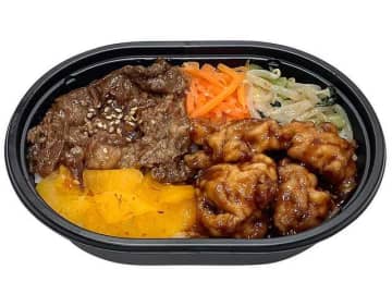 牛焼肉と唐揚げ、ナムルをご飯に彩りよく盛り付けて税込429円! セブン‐イレブンがミニ弁当「焼肉＆唐揚げごはん」を発売