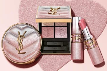 イヴ・サンローラン26年春コスメ、“ピンク×シルバーラメ”煌めく4色アイパレや生ツヤリップ