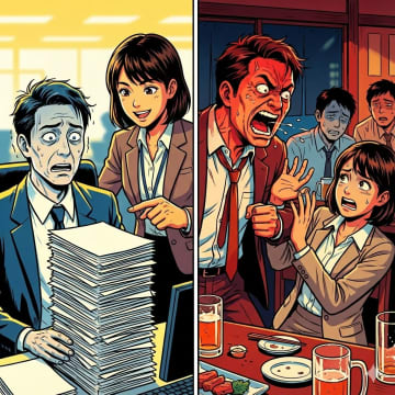 「飲み会も仕事だからな」と拘束する課長。翌朝、課長の机の上の領収証の束を見て顔面蒼白に【短編小説】