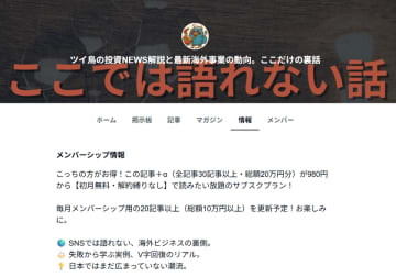 “失敗談から始まった情報発信が、学び合う経営コミュニティへ”　ツイ鳥note、メンバーシップ会員が200名を突破　実務者が集まる「知識アーカイブ＆AI時代のビジネス研究所」に進化