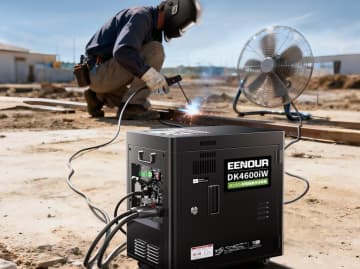 EENOUR、発電機能を備えた溶接機　電源ない場所の作業に