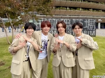 「けるとめる」Travis Japanが国立競技場周辺をめぐり、初スタジアム観戦に大興奮！