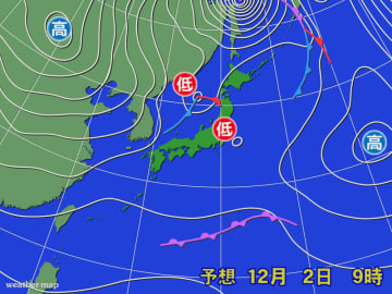 今週中頃　真冬並みの寒さに
