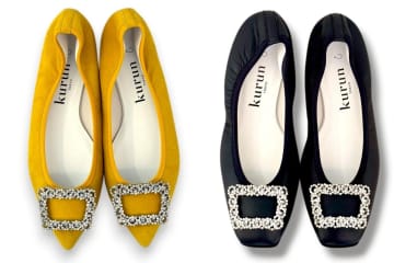 一日中疲れないバレエシューズに煌めく“ビジューバックル付き”モデル、クルン トウキョウから
