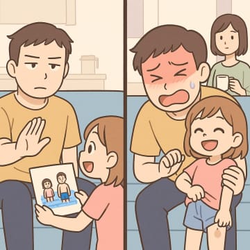 「本当に俺の子か？」と疑い続ける夫。娘が描いたある絵を見て、夫が号泣しながら謝罪したワケ【短編小説】