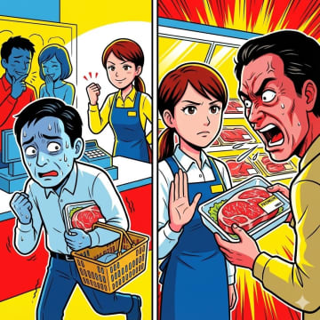 「半額シール貼れ」と騒ぐ客。だが、店員が賞味期限を見せ、定価で買うハメになった赤っ恥な話【短編小説】