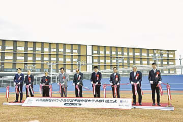 広島市／競輪場再整備／バンクと選手宿舎兼ホテル棟が完成、施工はＮＩＰＰＯと奥村組