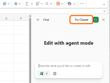 「Excel」のエージェントモードでAnthropic社の「Claude」AIモデルが選べるように／MicrosoftクラウドにホストされたOpenAIモデル以外も選択可能